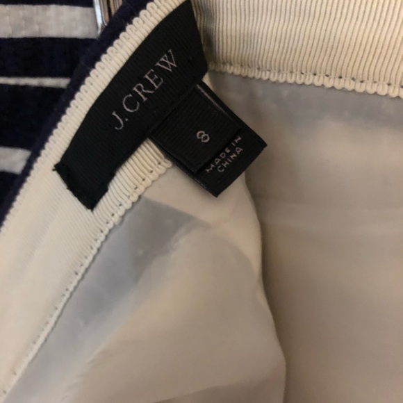 Jcrew pencil skirt navy and white striped Size 8 - Picture 6 of 7